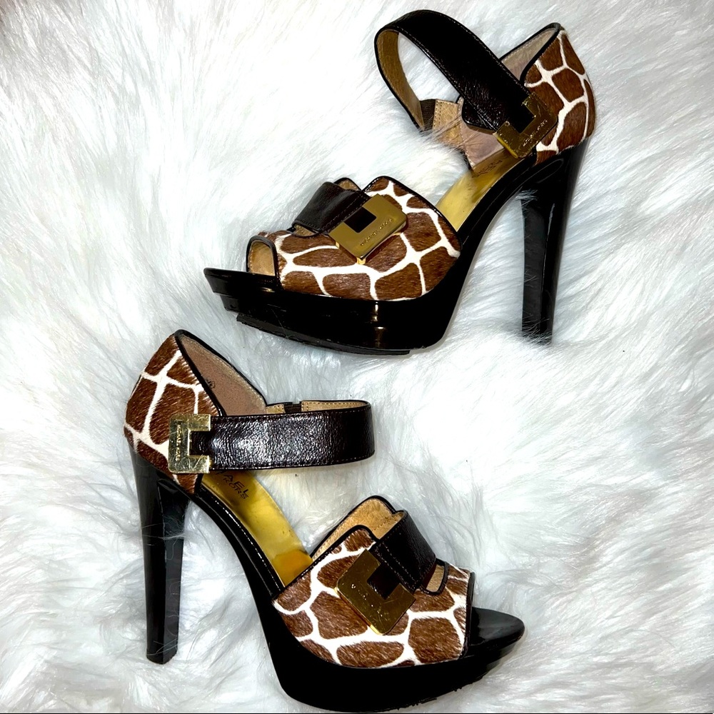 Michael Kors Animal Print Platform Heels